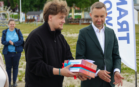 Galeria aktualności Elektryczny tramwaj wodny otrzymał imię. &bdquo;Bańtka&rdquo; wypłynęła na Zatokę Pucką 12