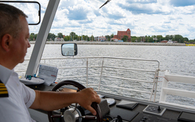 Galeria aktualności Elektryczny tramwaj wodny otrzymał imię. &bdquo;Bańtka&rdquo; wypłynęła na Zatokę Pucką 22