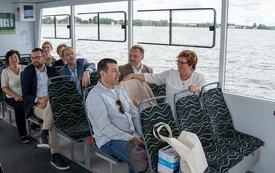 Galeria aktualności Elektryczny tramwaj wodny otrzymał imię. &bdquo;Bańtka&rdquo; wypłynęła na Zatokę Pucką 28