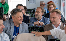Galeria aktualności Elektryczny tramwaj wodny otrzymał imię. &bdquo;Bańtka&rdquo; wypłynęła na Zatokę Pucką 31