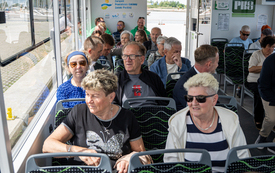 Galeria aktualności Elektryczny tramwaj wodny otrzymał imię. &bdquo;Bańtka&rdquo; wypłynęła na Zatokę Pucką 36