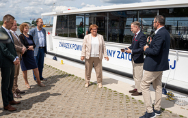Galeria aktualności Elektryczny tramwaj wodny otrzymał imię. &bdquo;Bańtka&rdquo; wypłynęła na Zatokę Pucką 40