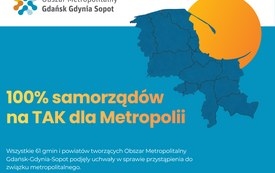 Wszystkie 61 gmin i powiatów tworzacych Obszar Metropolitalny Gdansk-Gdynia-Sopot podjely uchwaly w sprawie przystapienia do zwiazku metropolitalnego. (2)