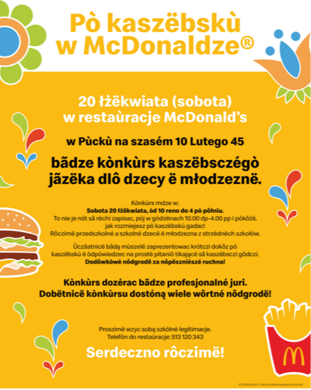 Sprawdź swój język kaszubski z McDonald's Puck