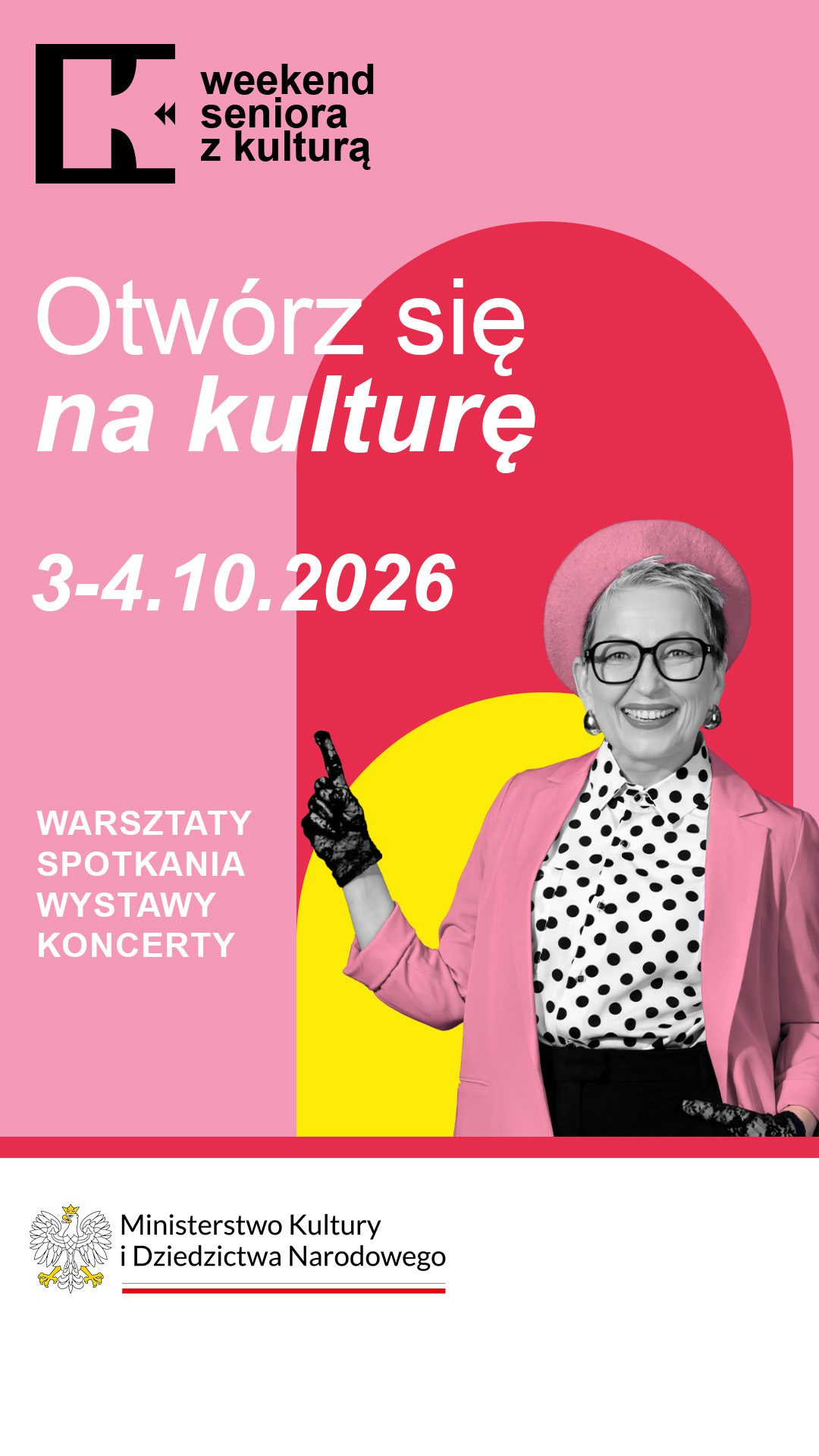 weekend seniora z kulturą powiat pucki 2026  - plakat
