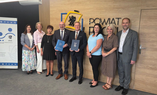 Delegacja z powiatu gliwickiego
