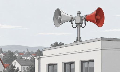 Syrena alarmowa ilustracja poglądowa